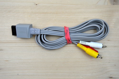 Wii original nintendo av tv - -,